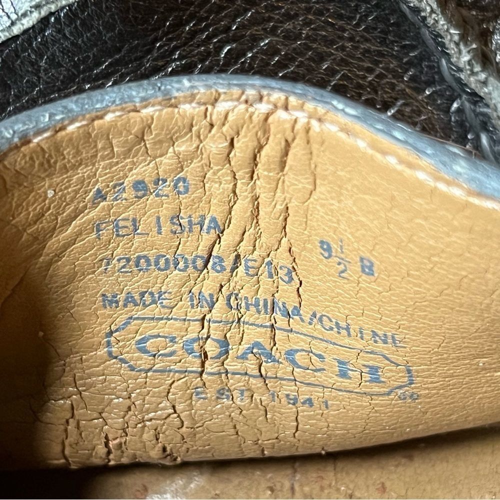 Coach Felicia Moccasin Leather Flats - Picture 4 of 7